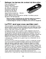 Preview for 23 page of Uniden TCX905 - Cordless Extension Handset Manuel Du Propriétaire