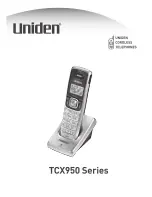 Preview for 1 page of Uniden TCX950 Series User Manual