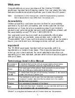 Preview for 2 page of Uniden TCX950 Series User Manual