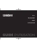 Uniden TRU 8865 Series Manual D'Utilisation preview