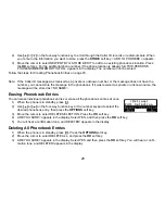 Preview for 29 page of Uniden TRU9488 - TRU 9488 Cordless Phone Base... Owner'S Manual