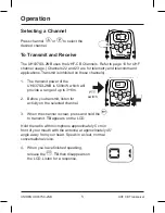 Предварительный просмотр 6 страницы Uniden UH037SX-2NB User Manual