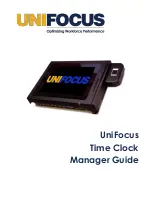 UniFocus Time Clock Manager'S Manual preview