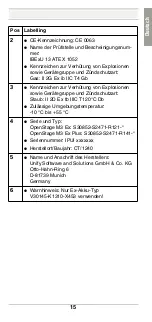 Preview for 15 page of Unify OpenStage M3 EX Safety Notes