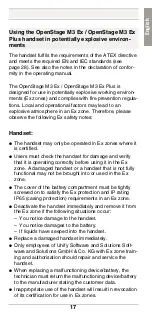 Preview for 17 page of Unify OpenStage M3 EX Safety Notes