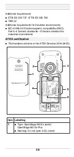 Preview for 28 page of Unify OpenStage M3 EX Safety Notes