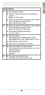 Preview for 29 page of Unify OpenStage M3 EX Safety Notes