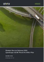 Unify Wireless Service Gateway WSG Installation Manual preview