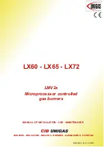 Unigas LX60 Manual Of Installation - Use - Maintenance preview