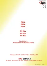 Unigas P91A Manual Of Installation - Use - Maintenance preview