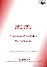 Unigas RN510 Installation, Use & Maintenance Manual preview