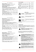 Preview for 4 page of Unigas RN510 Installation, Use & Maintenance Manual