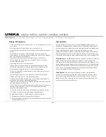 Preview for 3 page of Unika MS550 User Instructions