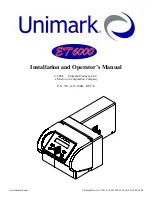 Unimark ET6000 Installation And Operator'S Manual preview