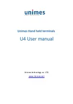 Unimes U4 User Manual preview