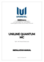 Предварительный просмотр 1 страницы UNIMETAL QUANTUM MC Installation Manual