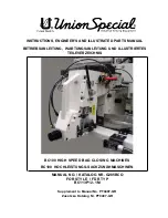 UnionSpecial BC100 Instructions, Engineer'S And Illustrated Parts Manual preview