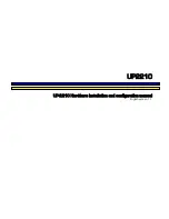 Предварительный просмотр 1 страницы Unipower UP2210 Hardware Installation And Configuration Manual