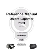 Unipro 7003 Reference Manual preview