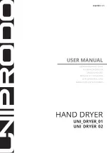 Предварительный просмотр 1 страницы UNIPRODO UNI DRYER 01 User Manual