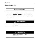 Предварительный просмотр 3 страницы Unipulse F156 Operation Manual