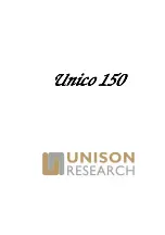 Unison Research Unico 50 Manual preview