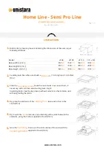 unistara Home Series Assembly Instructions предпросмотр