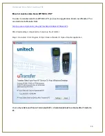 Preview for 13 page of Unitech HT580 Getting Started Manual