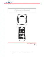 Unitech HT630 Reference Manual preview
