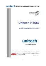 Unitech HT660 Wireless edition Product Reference Manual preview