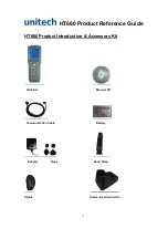 Предварительный просмотр 8 страницы Unitech HT660 Wireless edition Product Reference Manual