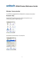 Предварительный просмотр 32 страницы Unitech HT660 Wireless edition Product Reference Manual