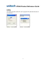 Предварительный просмотр 37 страницы Unitech HT660 Wireless edition Product Reference Manual