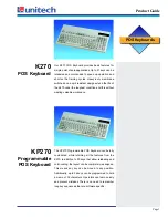 Unitech K270 Product Manual preview