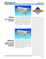 Unitech K2724 Product Manual preview