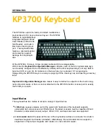 Unitech KP3700 Specifications preview