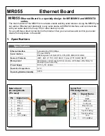 Unitech MR055 Specifications preview