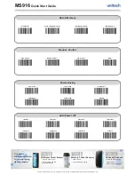 Preview for 2 page of Unitech MS916 Quick Start Manual