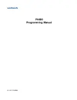 Unitech PA600 Programming Manual preview
