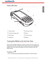 Preview for 2 page of Unitech PA600 Quick Reference Manual