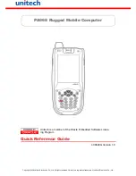 Unitech PA968 Quick Reference Manual preview