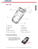 Preview for 4 page of Unitech PA968 Quick Reference Manual