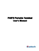 Unitech PA970 User Manual preview