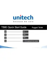 Unitech TB80 Quick Start Manual preview
