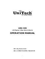 Unitech UNI-335 Operation Manual preview