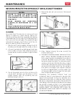 Предварительный просмотр 15 страницы United States Stove GW1949 Owner’S Instruction And Operation Manual