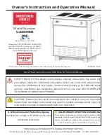 United States Stove US2941EB Owner’S Instruction And Operation Manual preview