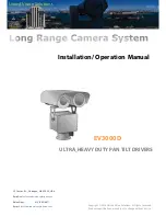 United Vision Solutions Eagle Vision EV3000-D Installation & Operation Manual предпросмотр