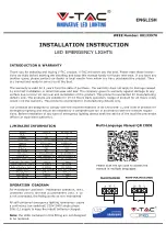 V-TAC VT-523-S Installation Instructions Manual preview