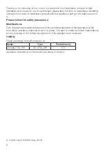 Предварительный просмотр 2 страницы V-ZUG 173 Operating Instructions Manual